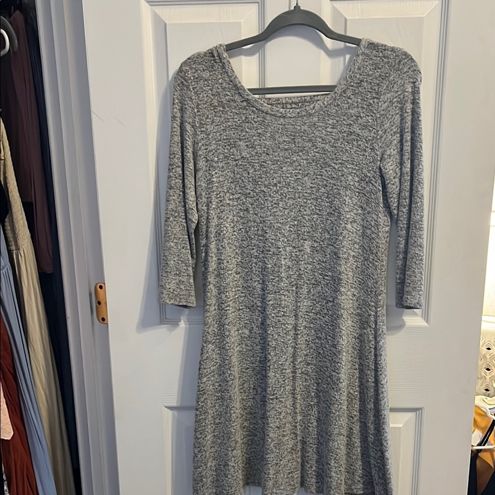 Olivia Rae Gray Midi Dress